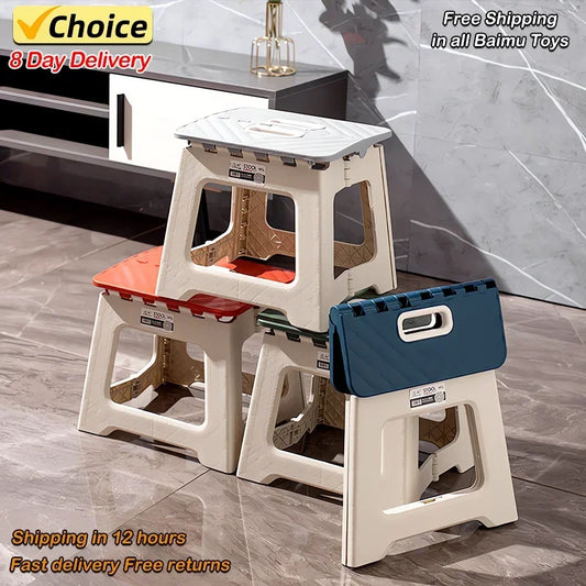 Tabouret pliant d'extérieur portable en plastique pour la maison, petit tabouret de pêche en plein air, tabouret de camping, étal pour enfants, petit banc, cadeaux