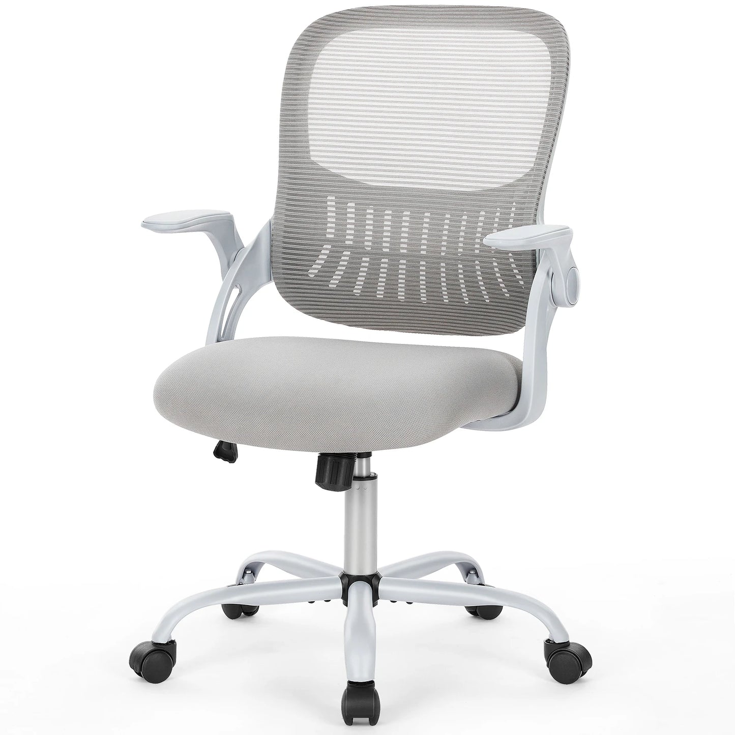 JHK Chaise de bureau ergonomique à dossier en maille, hauteur réglable, chaises de travail pivotantes pour ordinateur et jeu avec roulettes pour la maison