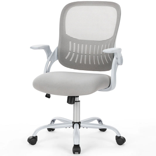 JHK Chaise de bureau ergonomique à dossier en maille, hauteur réglable, chaises de travail pivotantes pour ordinateur et jeu avec roulettes pour la maison