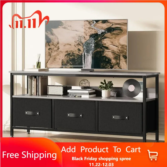 Storage Tv Stand for Bedroom Small Tv Stand Dresser with Drawers, Tv & Media Console Table Furniture for Living Room