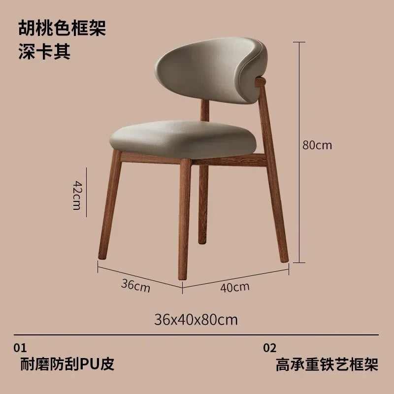 Chairs Living Room Dining Chair Dining Kitchen Furniture Home Relaxing Sets Hotel Cafe Chaises Wooden Juegos De Comedor Modern