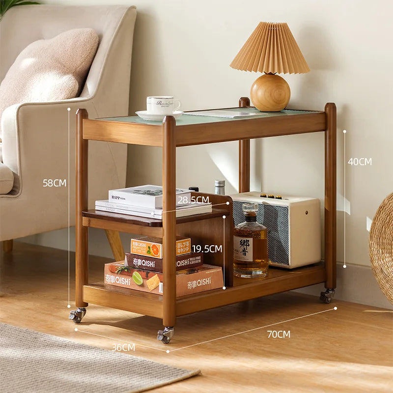 Sofa Side Table Coffee Tables Tea Table Household Movable Sofa Side Table Tea Side Cabinet Small Shelving Living Room Furniture