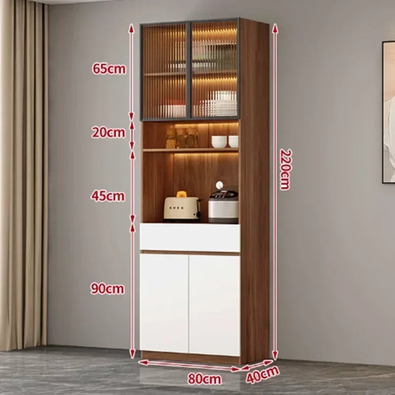 Grand tiroir personnalisé diviseur d'armoire plusieurs armoires de cuisine hautes blanches placard de rangement nordique Alacena Cocina Despensa Furniture