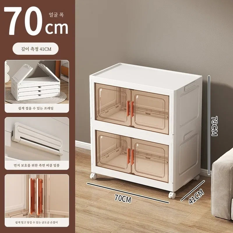 Grande boîte de rangement pliable pour salon, armoire multifonction, boîte de rangement, casier, armoire sans installation, meubles de maison, nouveau