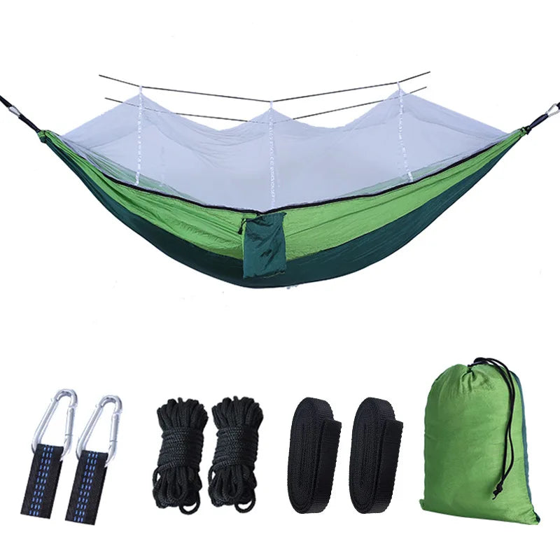 Anti Mosquito Camping Equipment Suspended Swing Outdoor Garden Furniture Portable Hammock Hiking Tents Supplies Tourist Hammock