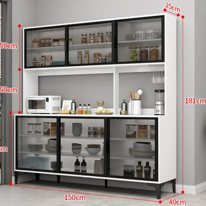 Simple Shelves Sideboard Luxury Decorate High Quality Kitchen Cabinet Auxiliary Table Credenza Da Soggiorno Home Furniture