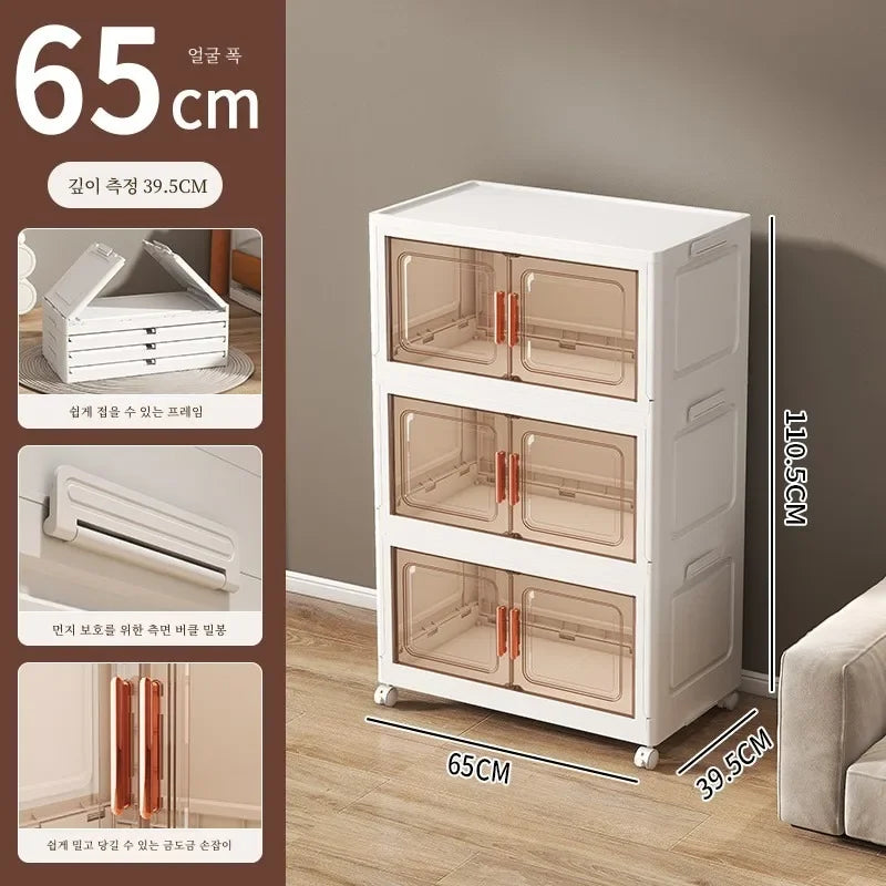 Grande boîte de rangement pliable pour salon, armoire multifonction, boîte de rangement, casier, armoire sans installation, meubles de maison, nouveau