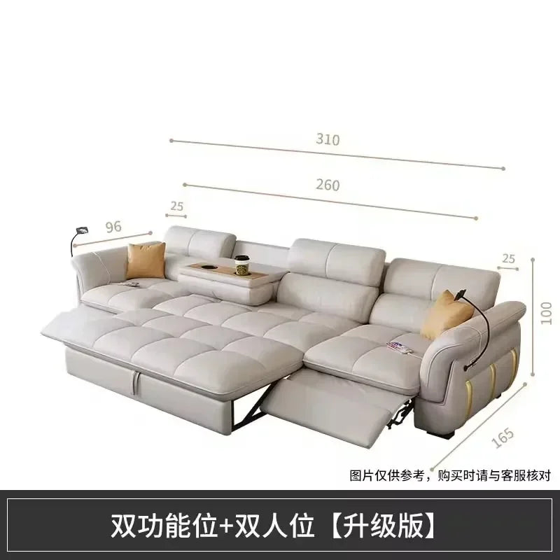 Reclining Electric Relaxing Sofa New Arrival Designer Lounge Sectional Leather Sofa Home Italian Loveseat Divano Letto Furniture