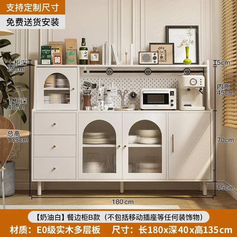 Armoire de cuisine complète, buffet, organisateur de meubles, buffet, salle à manger, îlot de présentation, salon blanc, vitrine, armoires de salon, maison