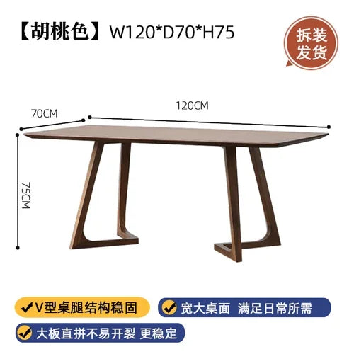 Mesa de comedor italiana de madera de diseño lujoso, mesa de comedor moderna, mesa de comedor nórdica resistente al agua, muebles de cocina