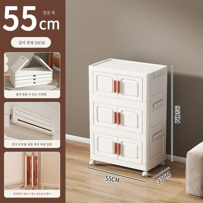 Grande boîte de rangement pliable pour salon, armoire multifonction, boîte de rangement, casier, armoire sans installation, meubles de maison, nouveau