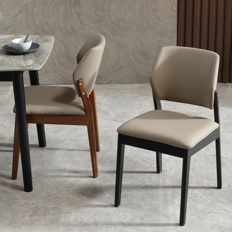 Solid Wood Nordic Dining Chair Modern Unique Ergonomic Restaurant Dining Chair Living Room Kitchen Home Furniture Chaises FYDC