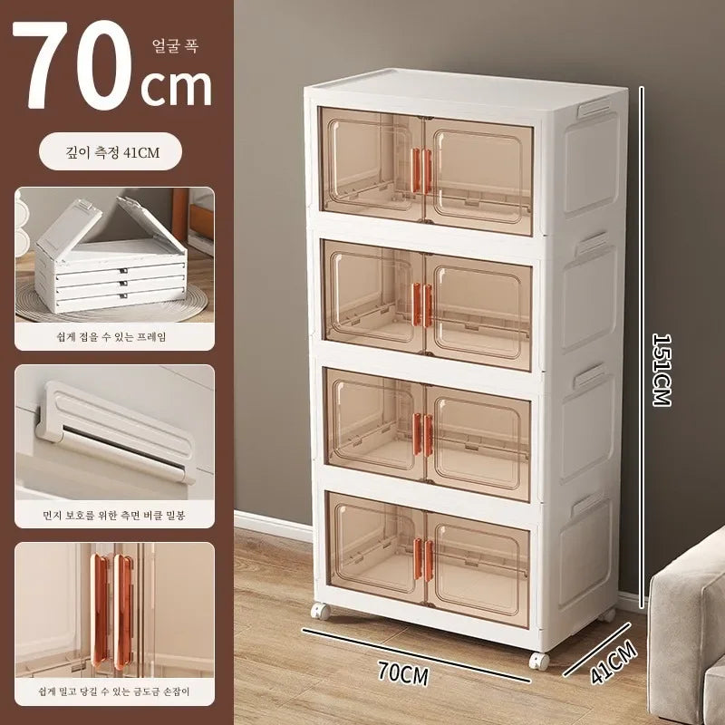 Grande boîte de rangement pliable pour salon, armoire multifonction, boîte de rangement, casier, armoire sans installation, meubles de maison, nouveau