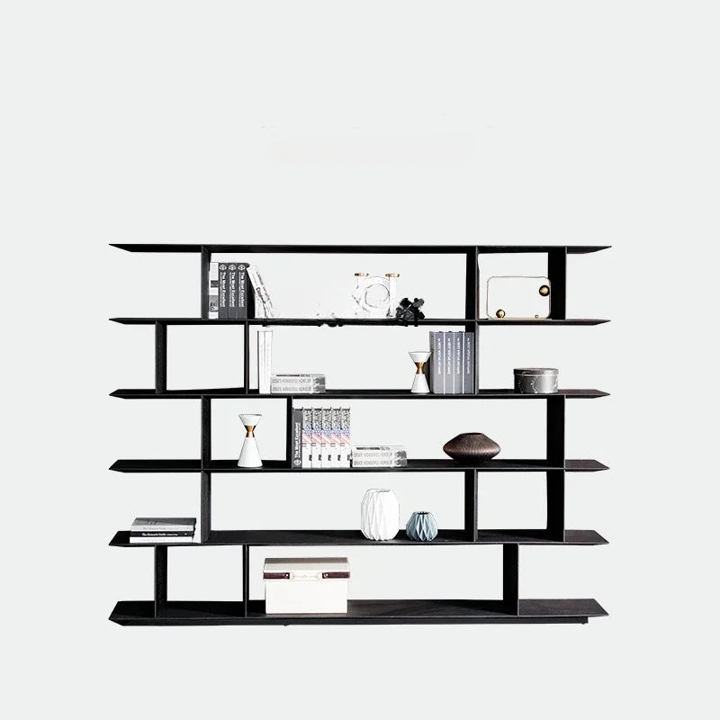 Italian Minimalist Bookcase Bookshelf Modern Nordic Bookcase Simple and Light Luxury Floor Shelf Living Room Study Furniture