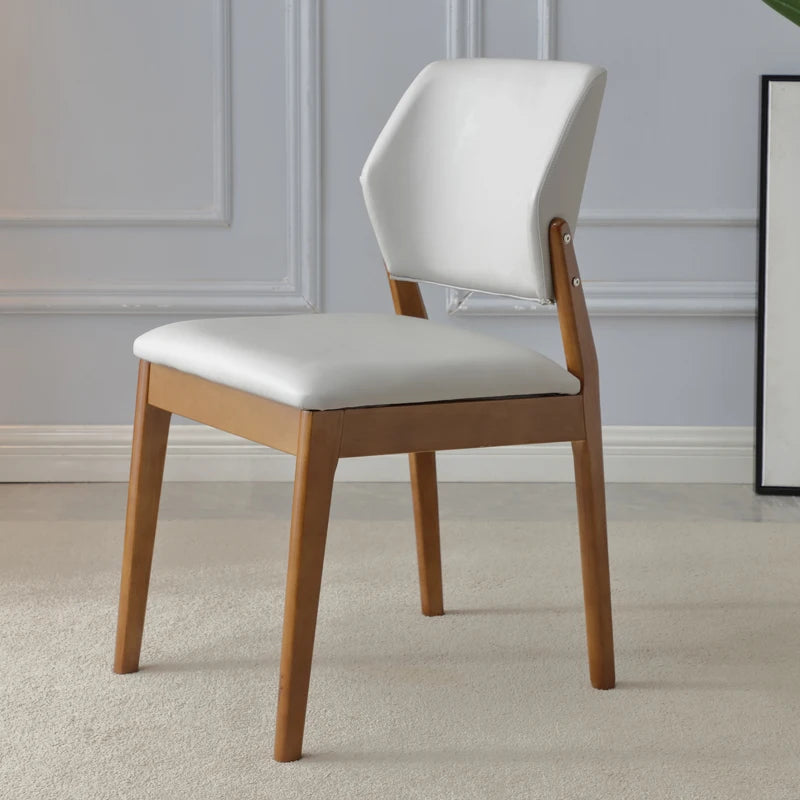 Solid Wood Nordic Dining Chair Modern Unique Ergonomic Restaurant Dining Chair Living Room Kitchen Home Furniture Chaises FYDC