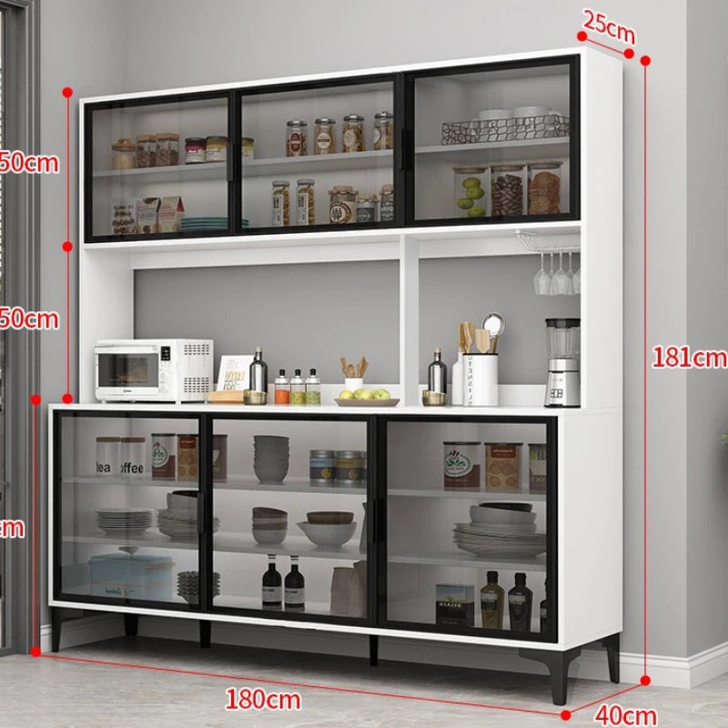 Simple Shelves Sideboard Luxury Decorate High Quality Kitchen Cabinet Auxiliary Table Credenza Da Soggiorno Home Furniture