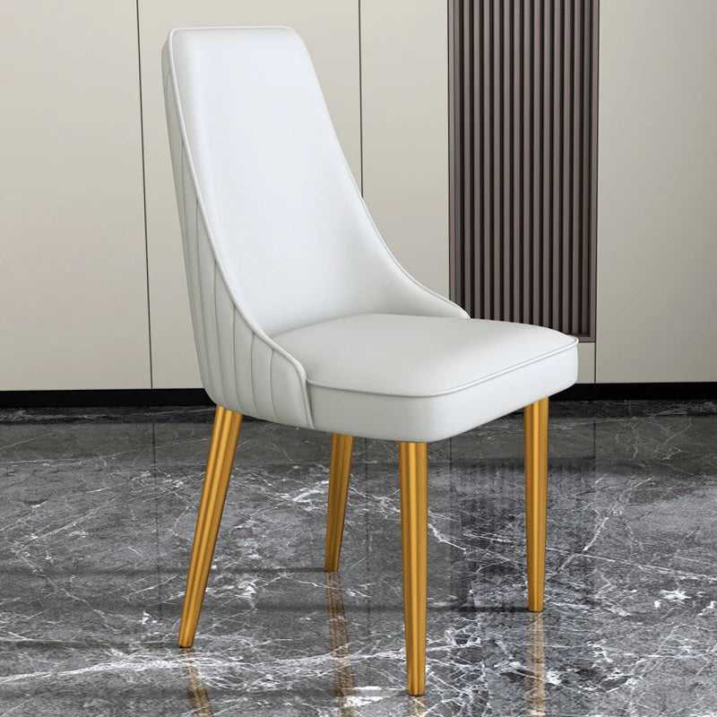 Waterproof Comfy Dining Chairs Modren Metal Legs Cushion Luxury Chair Designe For Bedroom Meuble Salon Italian Style Furniture