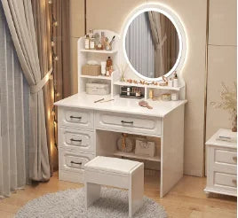 White Lacquer Dressing Table Bedroom Mirrors Drawer Toiletries Dressing Table Cabinets Living Room Penteadeira Bedroom Furniture