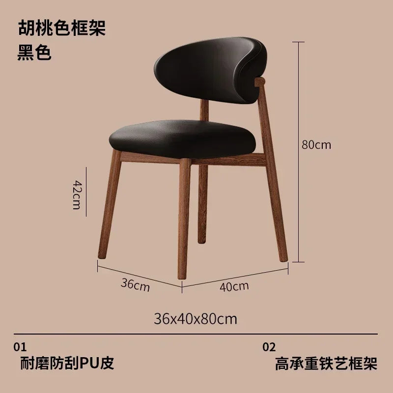 Chairs Living Room Dining Chair Dining Kitchen Furniture Home Relaxing Sets Hotel Cafe Chaises Wooden Juegos De Comedor Modern