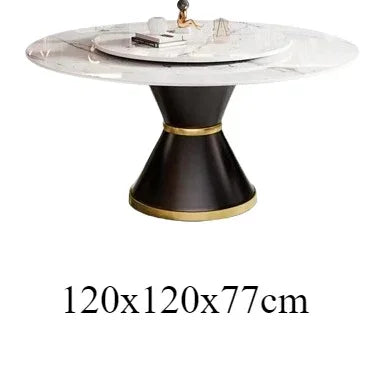 Sedentary Kitchen Dining Table Modern Rooms Marble Round Reception Tables Room Multifunction Mesa Comedor Home Furniture