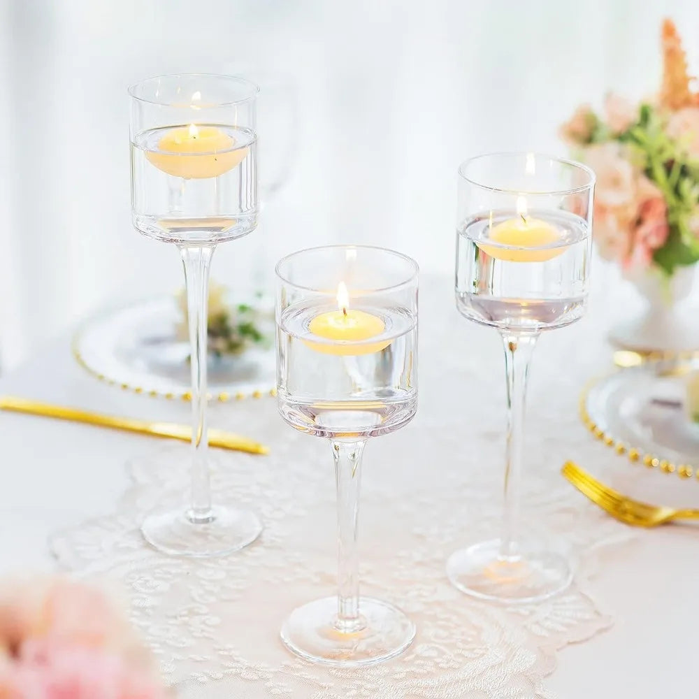 Lot de 30 bougeoirs en verre pour centre de table de mariage, adaptés aux bougies flottantes pour décoration de réception de mariage, décorations pour la maison