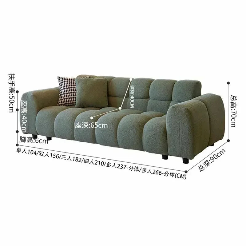 Classic Family Living Room Sofa Nordic Minimalist Comfortable Lounge Sofas Designer Relaxing Divani Da Soggiorno Home Furniture