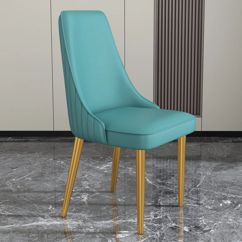 Waterproof Comfy Dining Chairs Modren Metal Legs Cushion Luxury Chair Designe For Bedroom Meuble Salon Italian Style Furniture