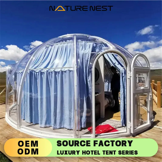 Transparent Dome Geodesic Lgloo  Round Clear House Catering Cabin Hotel Resort PC Luxury Celebrating events tipi