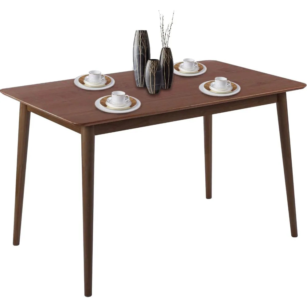 47" Dining Room Table, Small Kitchen Table for Small Spaces, Modern Home Furniture, Rectangular Dinner Table