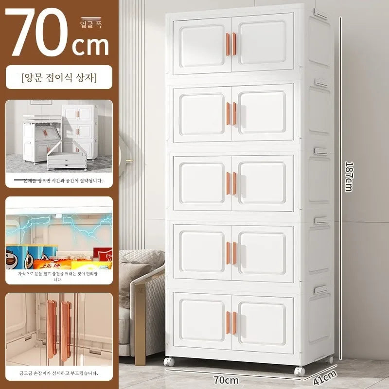 Grande boîte de rangement pliable pour salon, armoire multifonction, boîte de rangement, casier, armoire sans installation, meubles de maison, nouveau