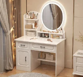 White Lacquer Dressing Table Bedroom Mirrors Drawer Toiletries Dressing Table Cabinets Living Room Penteadeira Bedroom Furniture