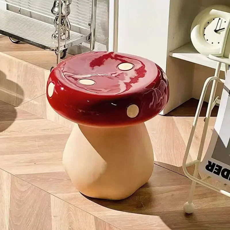 Decorative Furniture Creative Fun Mushroom Stools Chair Living Room Small Sofa Stool Shoe Changing Bench Footstool Ottoman Home