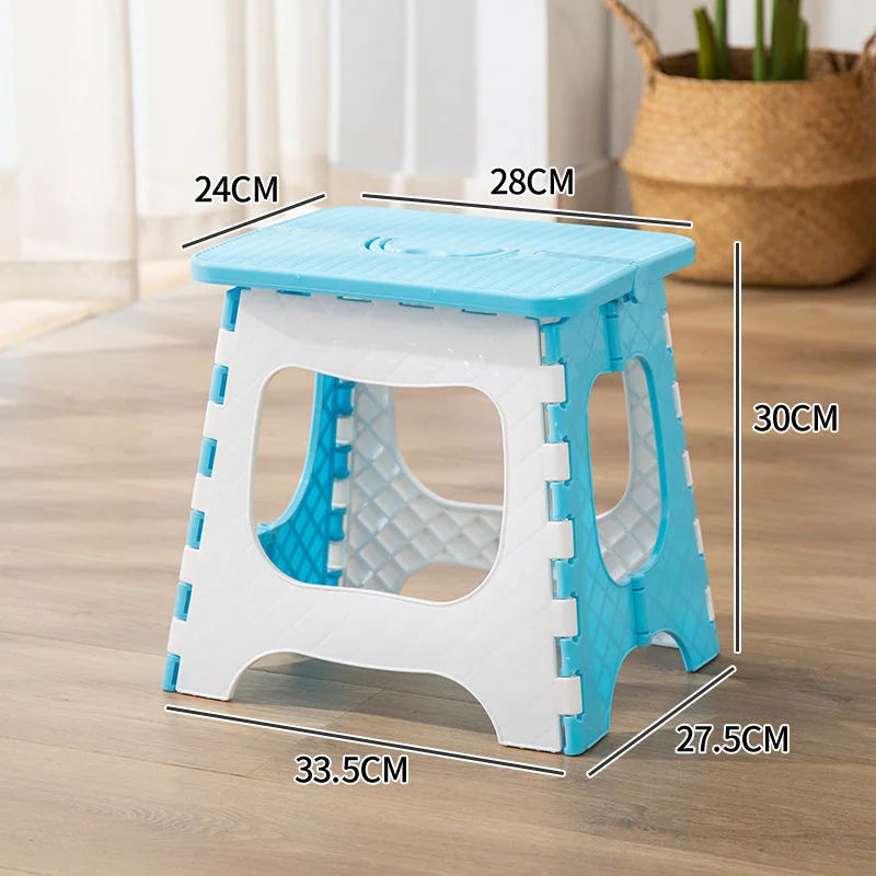 Thickened Plastic Folding Furniture Stool Portable Mini Outdoor Adult Children Chair Bank Train Maza Change Shoe Fishing Stool