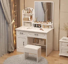 White Lacquer Dressing Table Bedroom Mirrors Drawer Toiletries Dressing Table Cabinets Living Room Penteadeira Bedroom Furniture