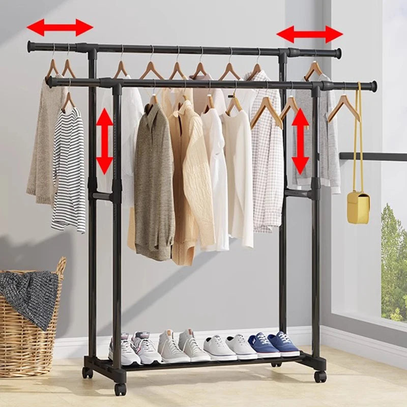 Commodes Coat Shelves Furniture Hang Wheels Designer Balcony Clothes Rack Garment Hotel Display Arara De Roupa Hall Furniture