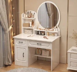 White Lacquer Dressing Table Bedroom Mirrors Drawer Toiletries Dressing Table Cabinets Living Room Penteadeira Bedroom Furniture