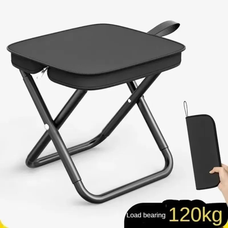 Chaise pliante d'extérieur, camping pique-nique, petit tabouret de pêche à cheval, tabouret pliant portable, tabouret multifonctionnel pour un usage domestique