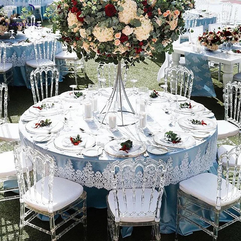 100 Pcs  Transparent Crystal Chiavari Detachable Acrylic Resin Funiture Wedding Chair For Wedding Moment Or Hotel Party