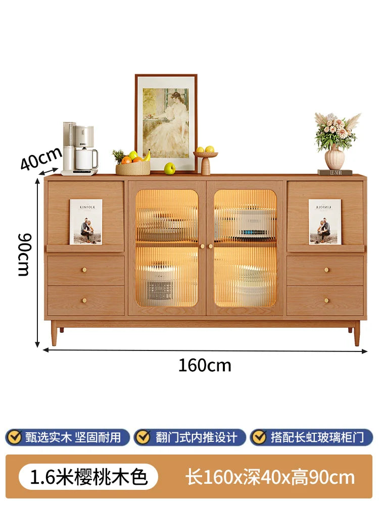 Italian Space Saving Sideboard Luxury Modern Italian Shelf Side Cabinet Display Showcase Muebles De Cocina Kitchen Furniture