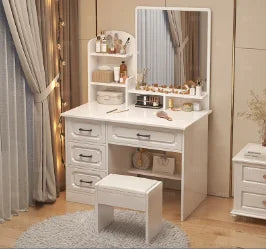 White Lacquer Dressing Table Bedroom Mirrors Drawer Toiletries Dressing Table Cabinets Living Room Penteadeira Bedroom Furniture