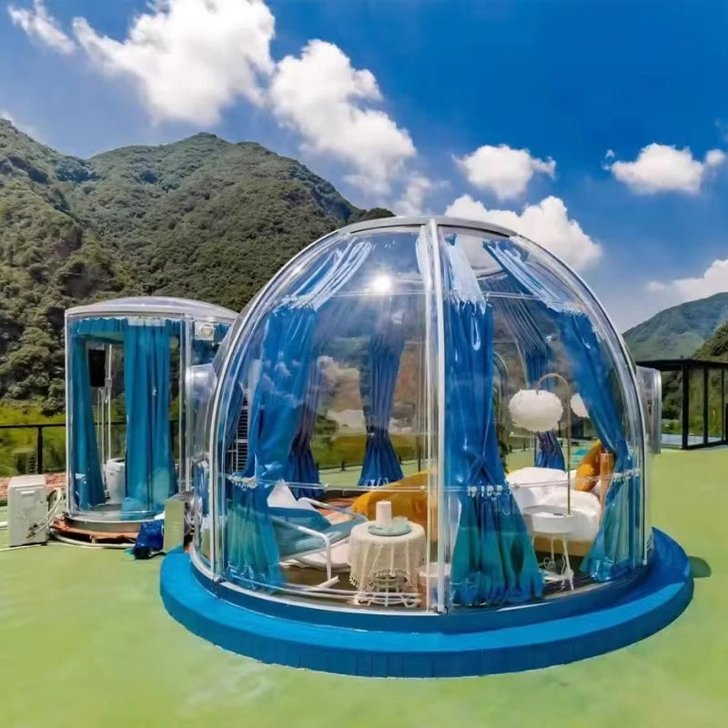 Transparent Tent PC Dome Tent Geodesic Lgloo Round Clear House Catering Cabin Hotel Resort Luxury Celebrating Events Tipi