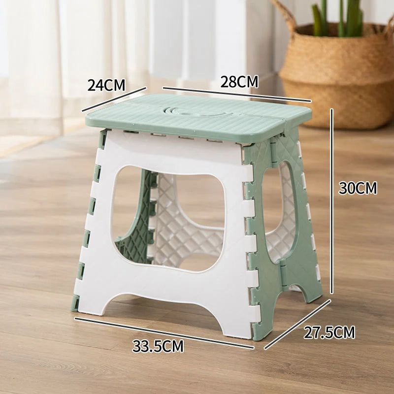 Thickened Plastic Folding Furniture Stool Portable Mini Outdoor Adult Children Chair Bank Train Maza Change Shoe Fishing Stool