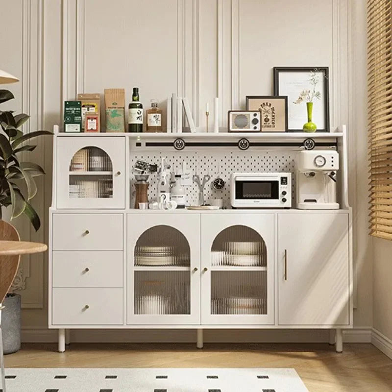 Armoire de cuisine complète, buffet, organisateur de meubles, buffet, salle à manger, îlot de présentation, salon blanc, vitrine, armoires de salon, maison