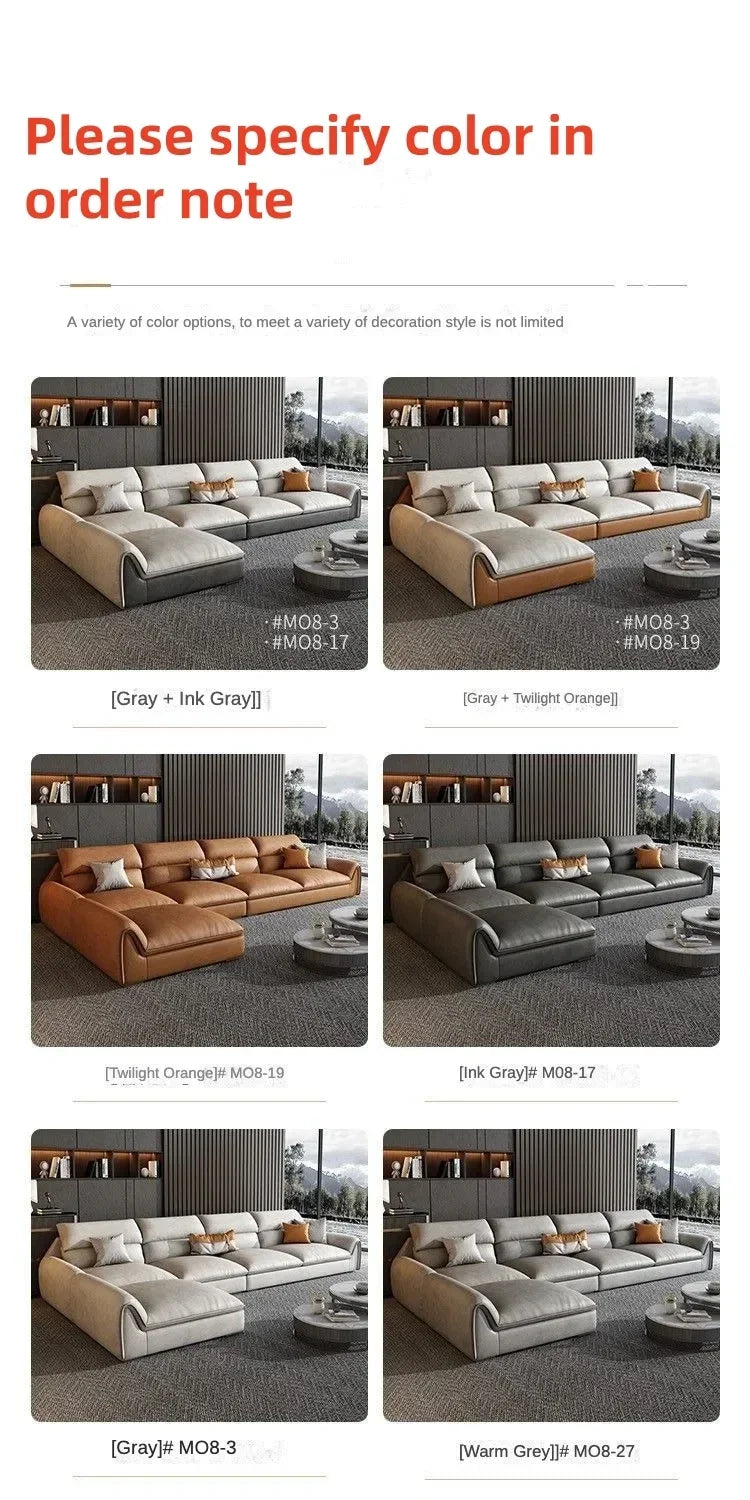 Conjunto de sofá minimalista moderno italiano, sofá seccional de látex en forma de U para espacios pequeños, sofá de esquina, conjunto de sofá, muebles para sala de estar