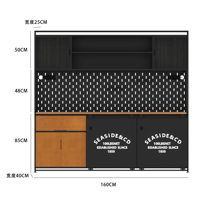 Aparador de entrada Mueble de lujo Mueble auxiliar Barra de café Credenza Buffet Armario de cocina moderno Estante de sala de estar