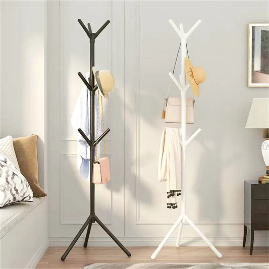 Perchero para ropa y sombreros Perchero de piso a piso para dormitorio Perchero vertical con forma de rama de árbol para dormitorio Perchero para guardar sombreros, bufandas y bolsos