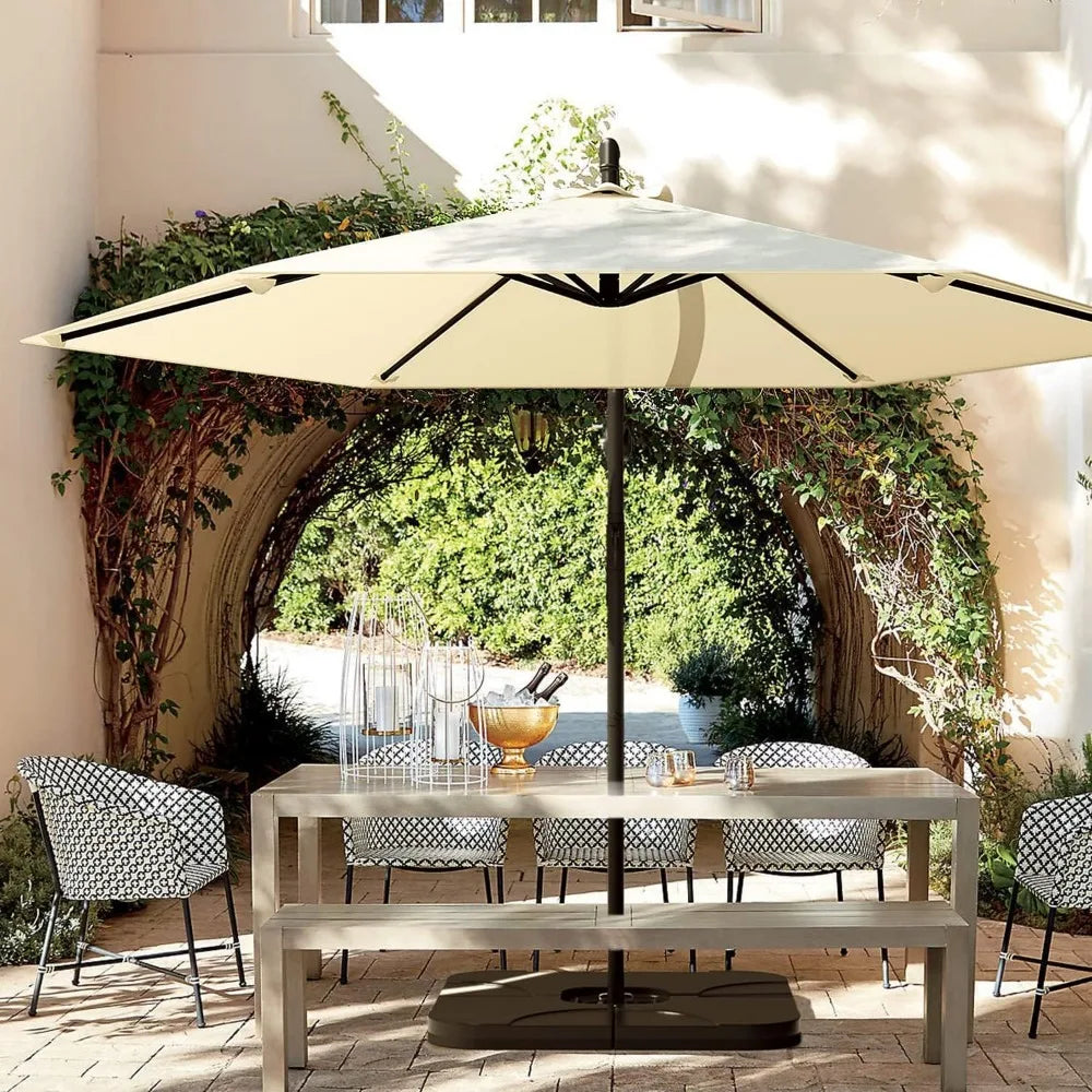 Parasol d'extérieur décalé de 10 pieds, parasol suspendu pour patio, parasol de marché extérieur avec manivelle, parasol de jardin