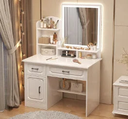 White Lacquer Dressing Table Bedroom Mirrors Drawer Toiletries Dressing Table Cabinets Living Room Penteadeira Bedroom Furniture