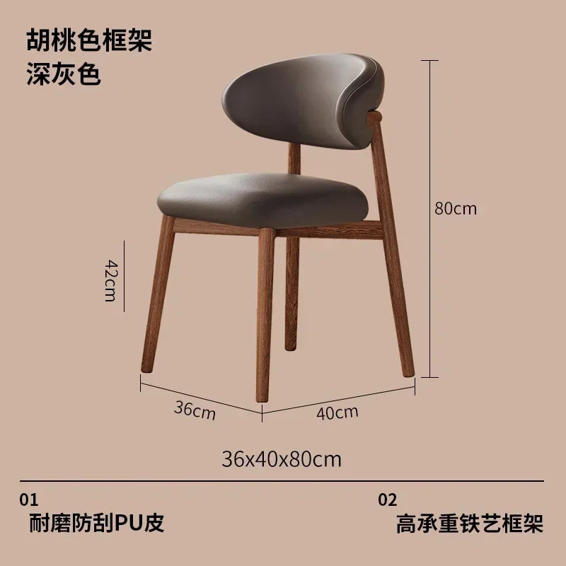 Chairs Living Room Dining Chair Dining Kitchen Furniture Home Relaxing Sets Hotel Cafe Chaises Wooden Juegos De Comedor Modern