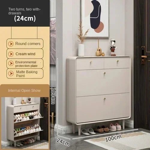 Box Cupboards Shoe Rack Stand Shelf Storage Closet Modern Ultra Thin Shoe Cabinets Decorative Porta Scarpe Furniture YX50SC